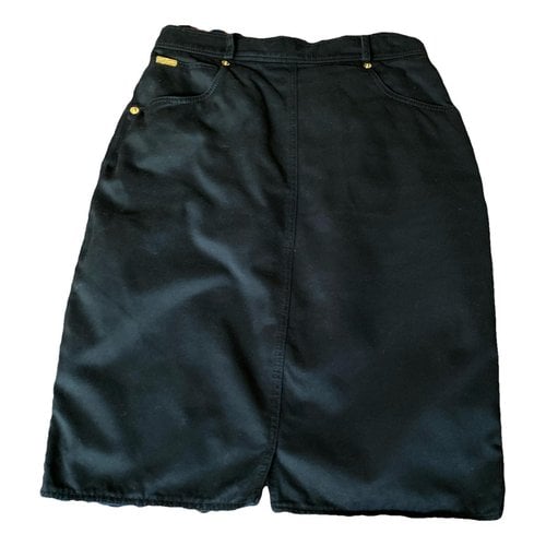 Pre-owned Genny Skirt Suit In Black