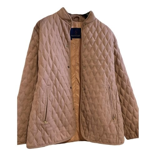 Pre-owned Moncler Wool Jacket In Pink