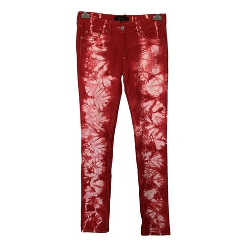 Pre-owned Isabel Marant Straight Pants In Red