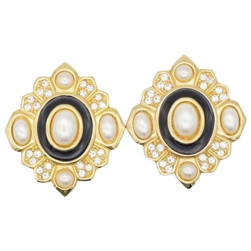 Pre-owned Dior Earrings In White