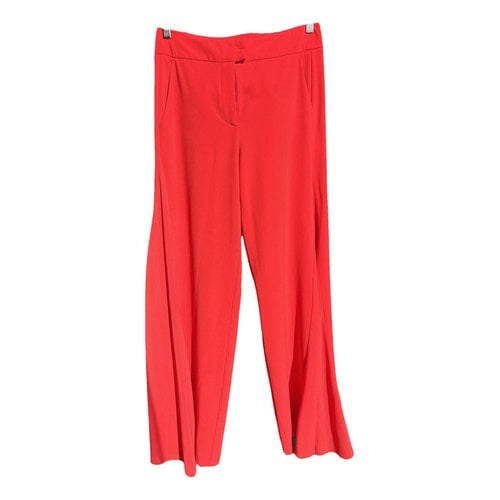 Pre-owned Patrizia Pepe Straight Pants In Red