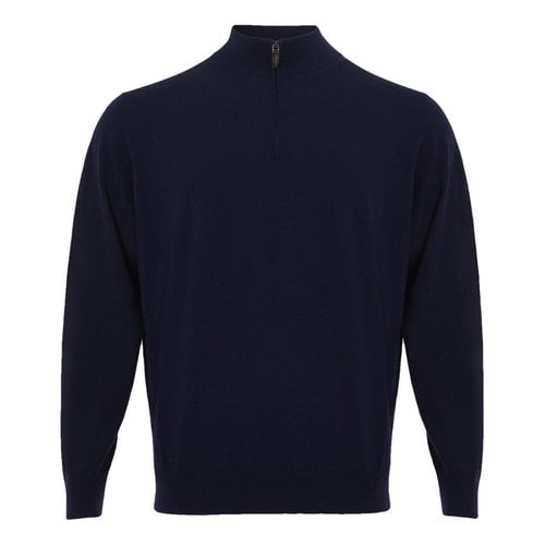 Pre-owned Colombo Cashmere Pull In Blue