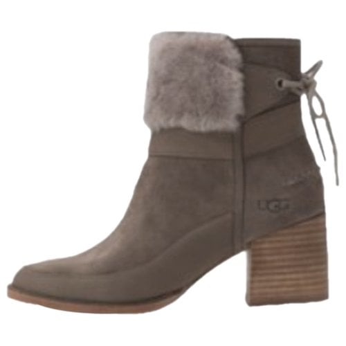 Pre-owned Ugg Ankle Boots In Brown