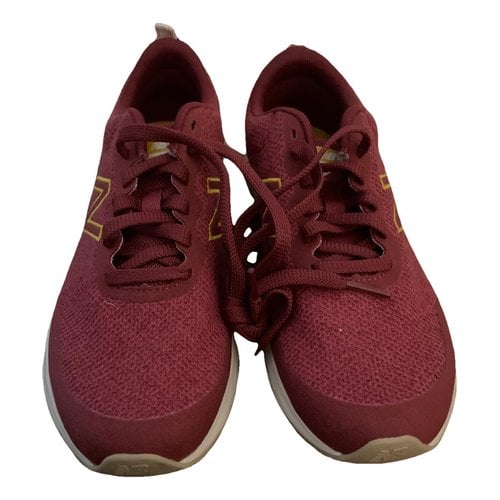 Pre-owned New Balance Cloth Trainers In Red