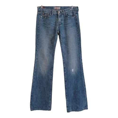 Pre-owned Guess Bootcut Jeans In Blue
