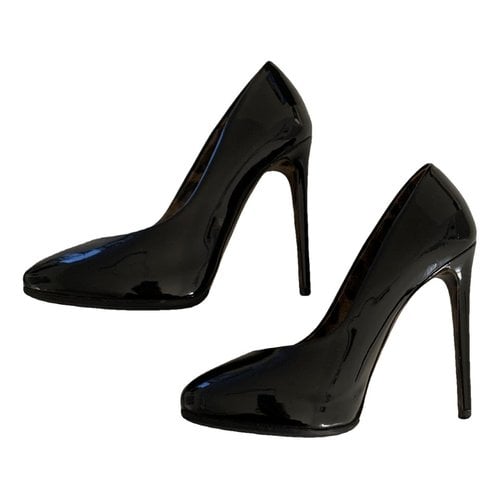 Pre-owned Dolce & Gabbana Patent Leather Heels In Black