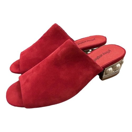 Pre-owned Jeffrey Campbell Mules & Clogs In Red