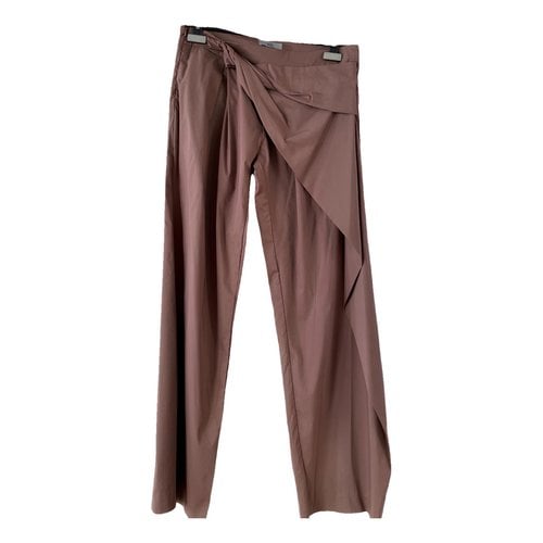 Pre-owned Ixos Straight Pants In Brown