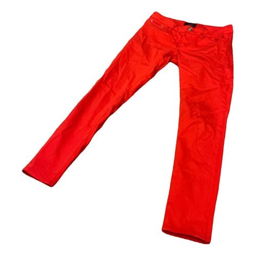 Pre-owned The Kooples Slim Jeans In Red