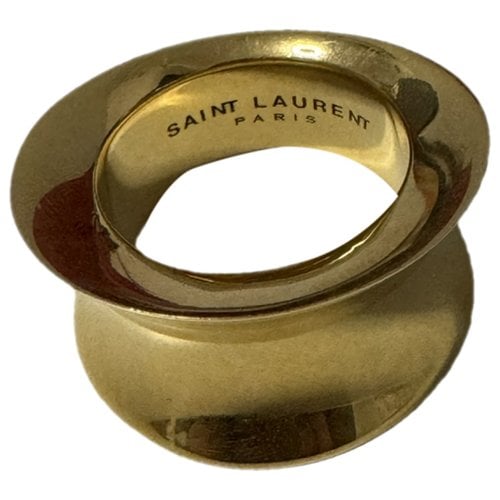 Pre-owned Saint Laurent Ring In Gold