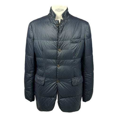 Pre-owned Brunello Cucinelli Puffer In Navy