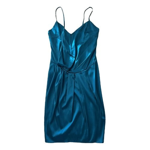 Pre-owned Patrizia Pepe Silk Dress In Blue