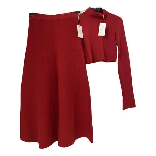 Pre-owned Patrizia Pepe Skirt Suit In Red