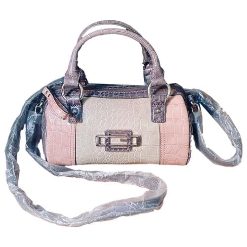 Pre-owned Guess Vegan Leather Crossbody Bag In Multicolour