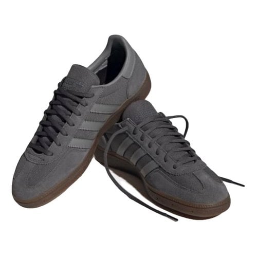Pre-owned Adidas Originals Cloth Low Trainers In Grey
