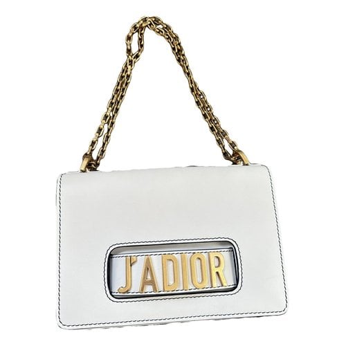 Pre-owned Dior Leather Crossbody Bag In White