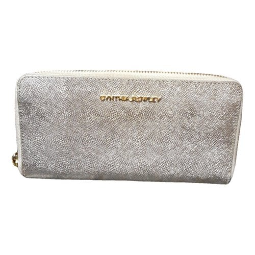 Pre-owned Cynthia Rowley Leather Wallet In Silver