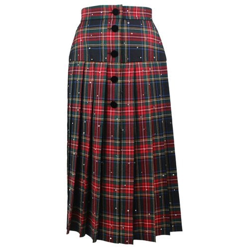 Pre-owned Miu Miu Mid-length Skirt In Red