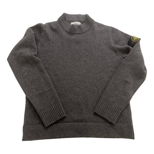 Pre-owned Stone Island Wool Sweatshirt In Grey