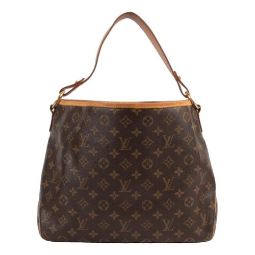 Pre-owned Louis Vuitton Delightful Cloth Handbag In Brown