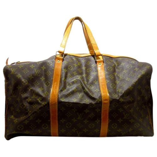Pre-owned Louis Vuitton Sac Souple Travel Bag In Brown