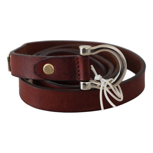 Pre-owned John Galliano Leather Belt In Brown