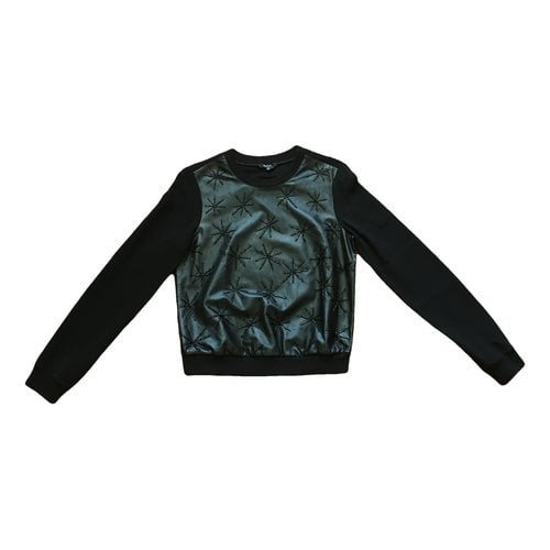 Pre-owned Raoul Leather Top In Black
