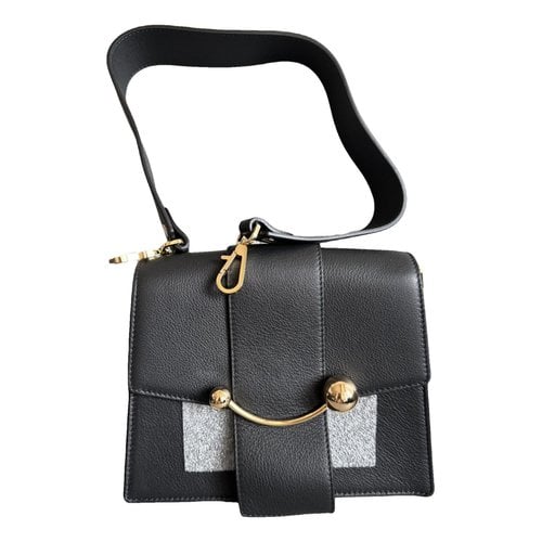 Pre-owned Strathberry Leather Crossbody Bag In Black