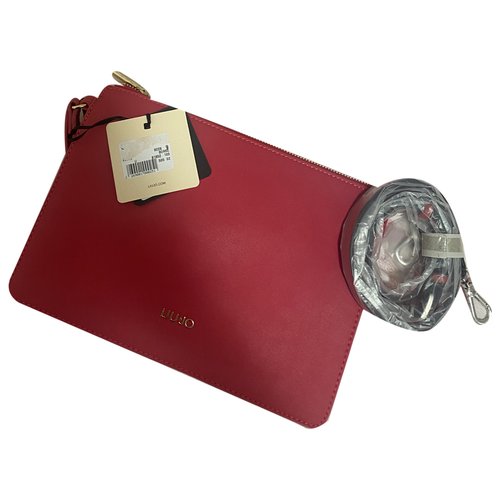 Pre-owned Liujo Leather Clutch Bag In Red