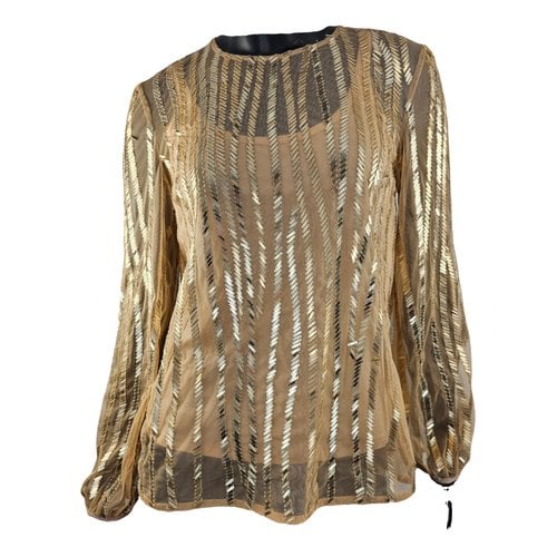 Pre-owned Max Mara Blouse In Gold