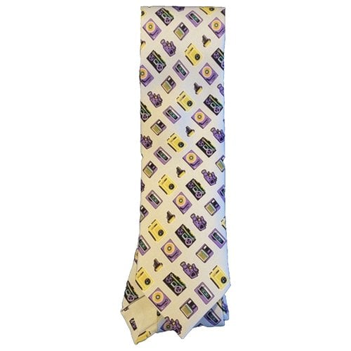 Pre-owned Prada Tie In Beige