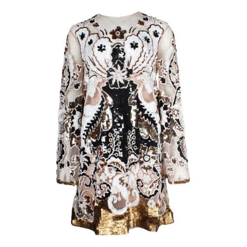 Pre-owned Valentino Dress In Metallic