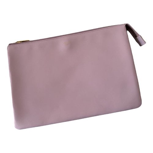 Pre-owned Celine All Soft Leather Clutch Bag In Multicolour