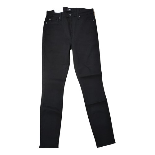 Pre-owned 7 For All Mankind Jeans In Black