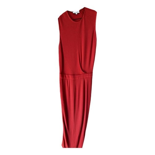 Pre-owned Narciso Rodriguez Maxi Dress In Red