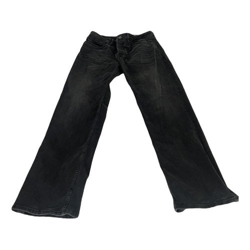Pre-owned Reiko Straight Jeans In Black