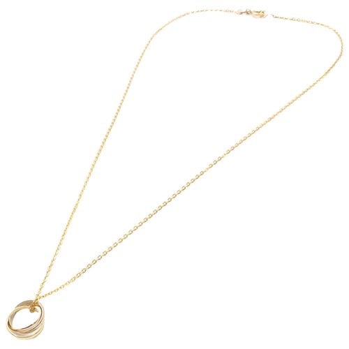 Pre-owned Cartier Trinity Yellow Gold Necklace