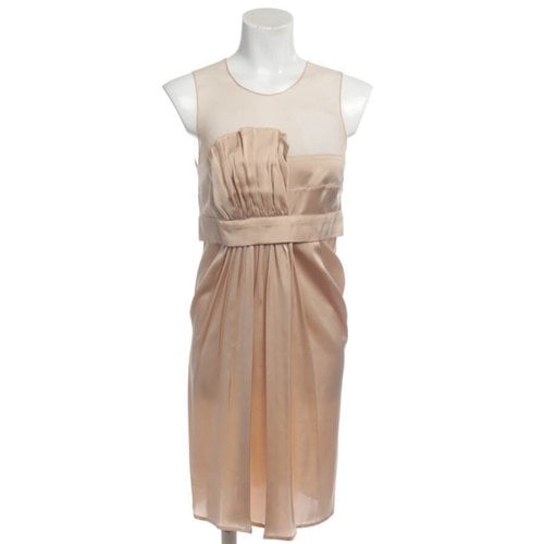 Pre-owned Stella Mccartney Silk Dress In Brown