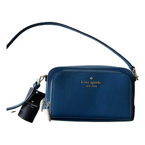Pre-owned Kate Spade Leather Crossbody Bag In Blue