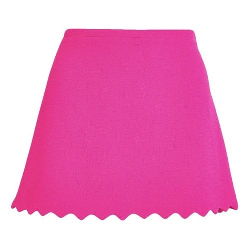 Pre-owned Mach & Mach Mini Skirt In Pink