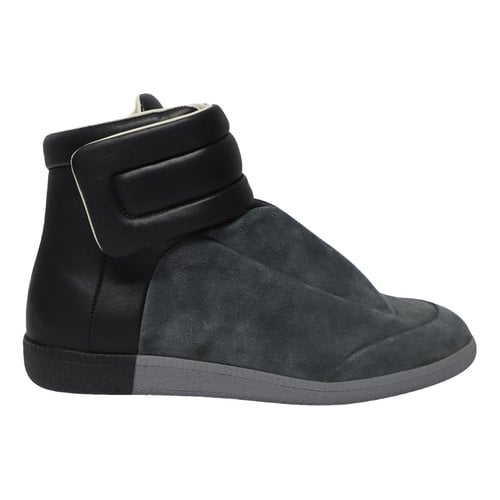 Pre-owned Maison Margiela High Trainers In Grey