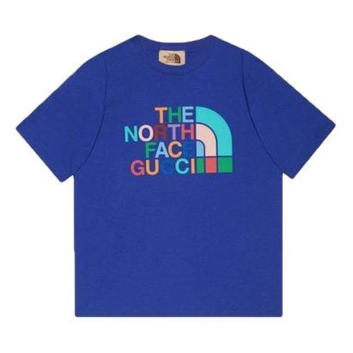 Pre-owned The North Face X Gucci T-shirt In Blue