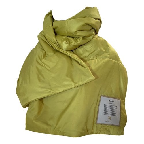 Pre-owned Max Mara Cashmere Stole In Yellow