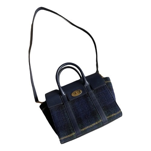 Pre-owned Mulberry Leather Handbag In Navy