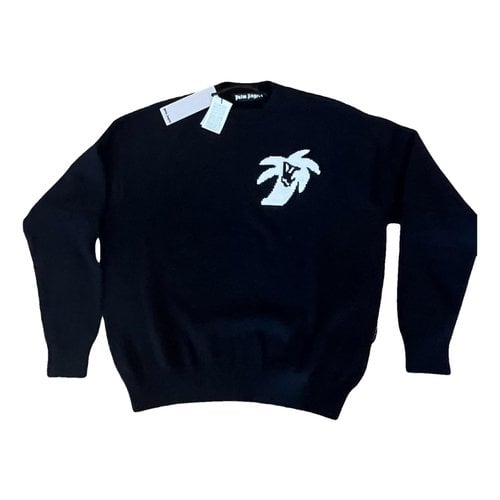Pre-owned Palm Angels Wool Pull In Black