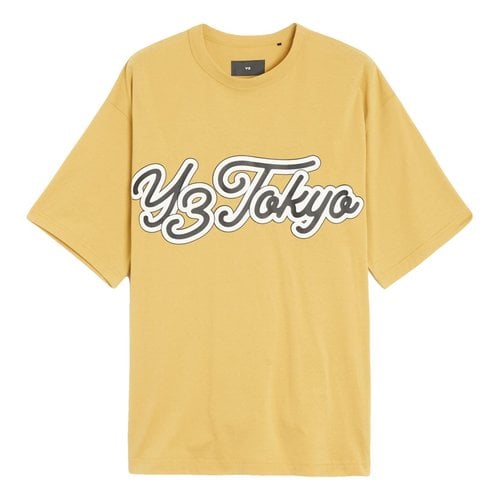 Pre-owned Y-3 By Yohji Yamamoto T-shirt In Yellow