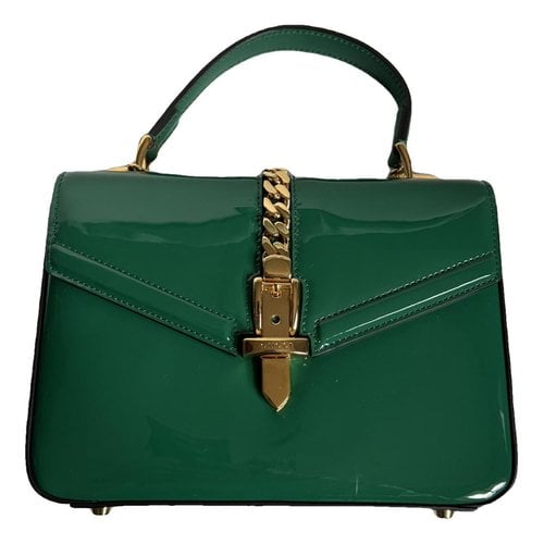 Pre-owned Gucci Sylvie 1969 Leather Crossbody Bag In Green