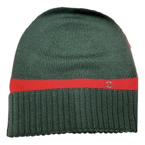 Pre-owned Gucci Wool Hat In Green