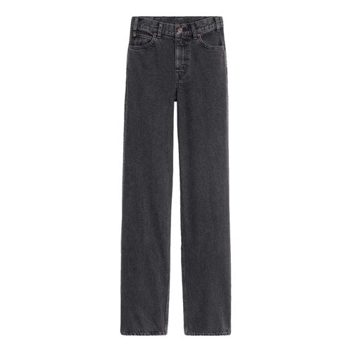 Pre-owned Celine Straight Jeans In Grey