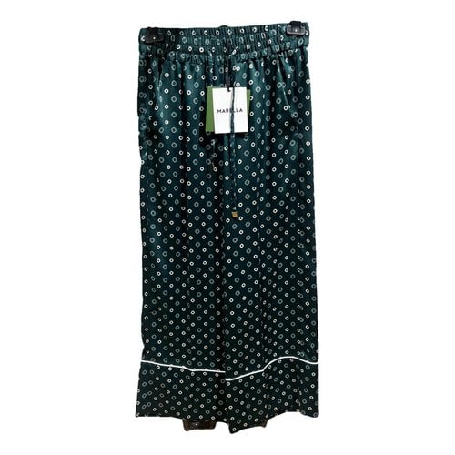 Pre-owned Marella Large Pants In Green
